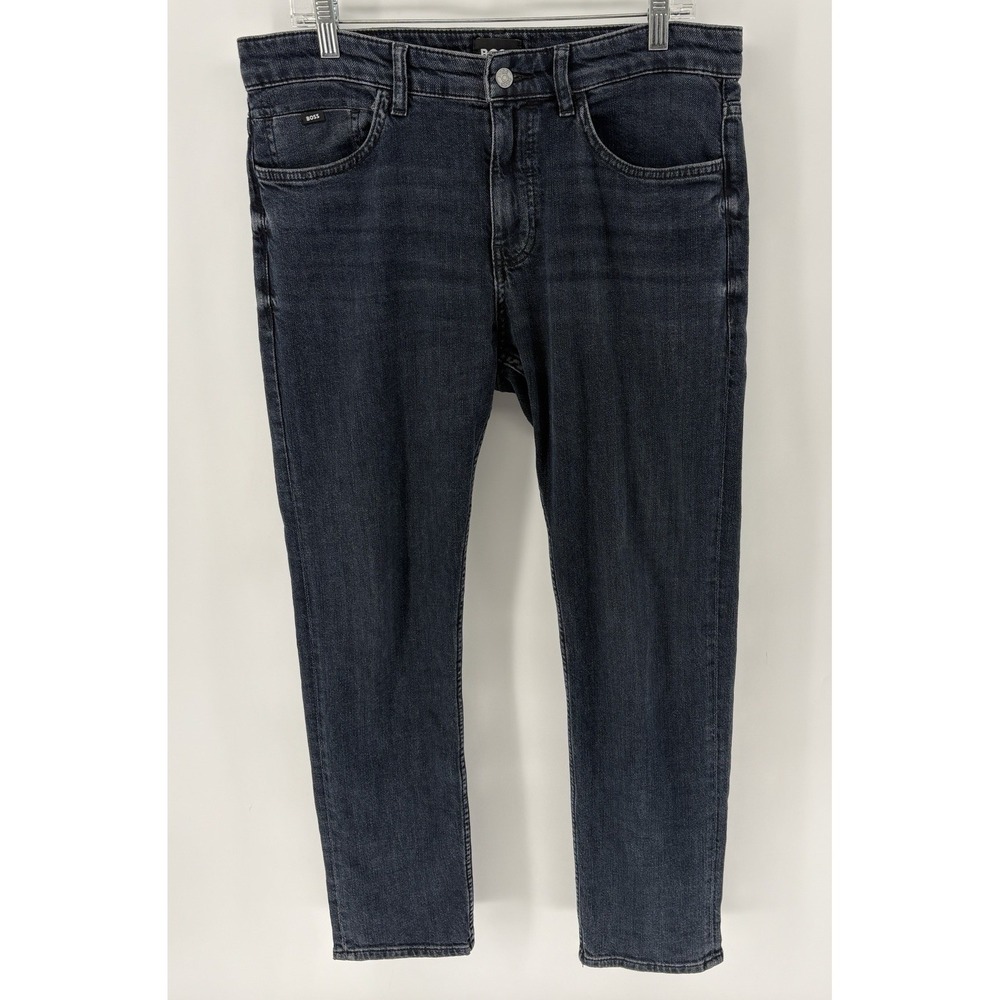 Hugo Boss Delaware Slim Fit Jeans Mens 33X29 Dark Blue Stretch Modern Denim